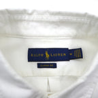 Ralph Lauren ビッグポニー 刺繍 オックスフォード ボタンダウン シャツ M ホワイト コットン ロゴ
