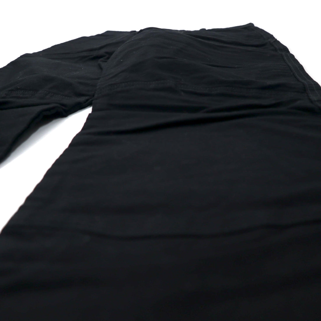 MARITHE FRANCOIS GIRBAUD Double knee black jeans Denim pants S Black Cotton Zipper fly Made in Japan