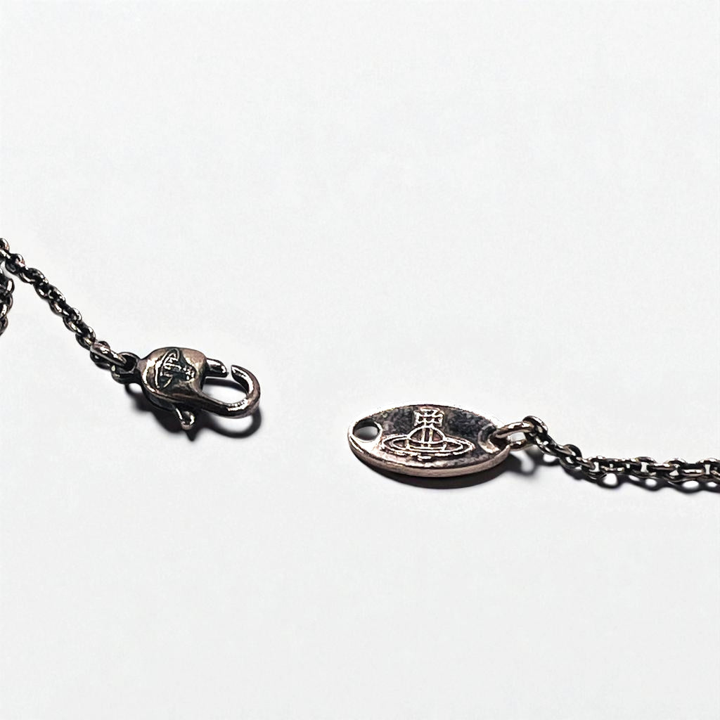 Vivienne Westwood フラット オーブ ネックレス ペンダント ピンクゴールド THIN LINES SHORT FLAT ORB Necklace 63020260 未使用品