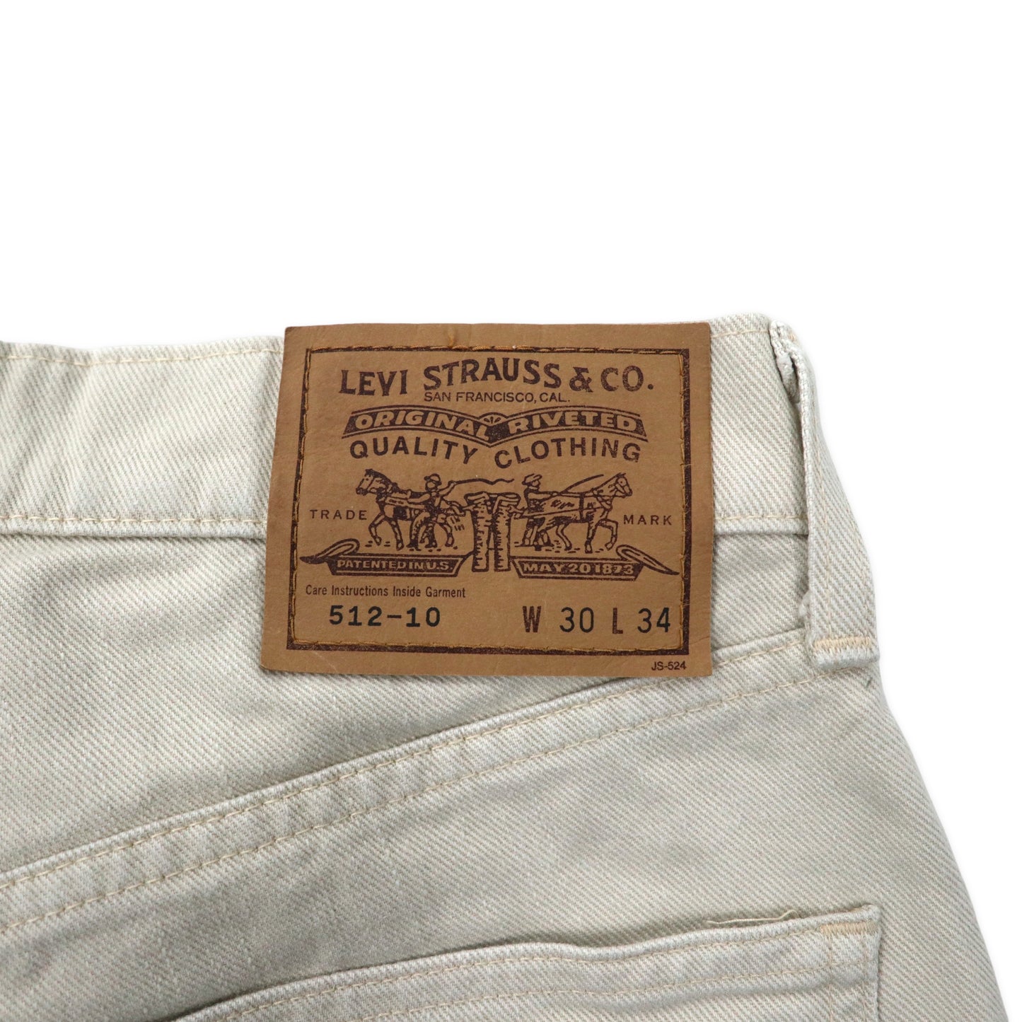 Levi's 90's denim Pants 30 White 512-10 Japan MADE – 日本然リトテ