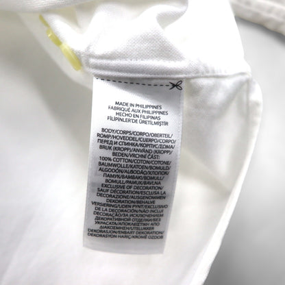 Ralph Lauren ビッグポニー 刺繍 オックスフォード ボタンダウン シャツ M ホワイト コットン ロゴ