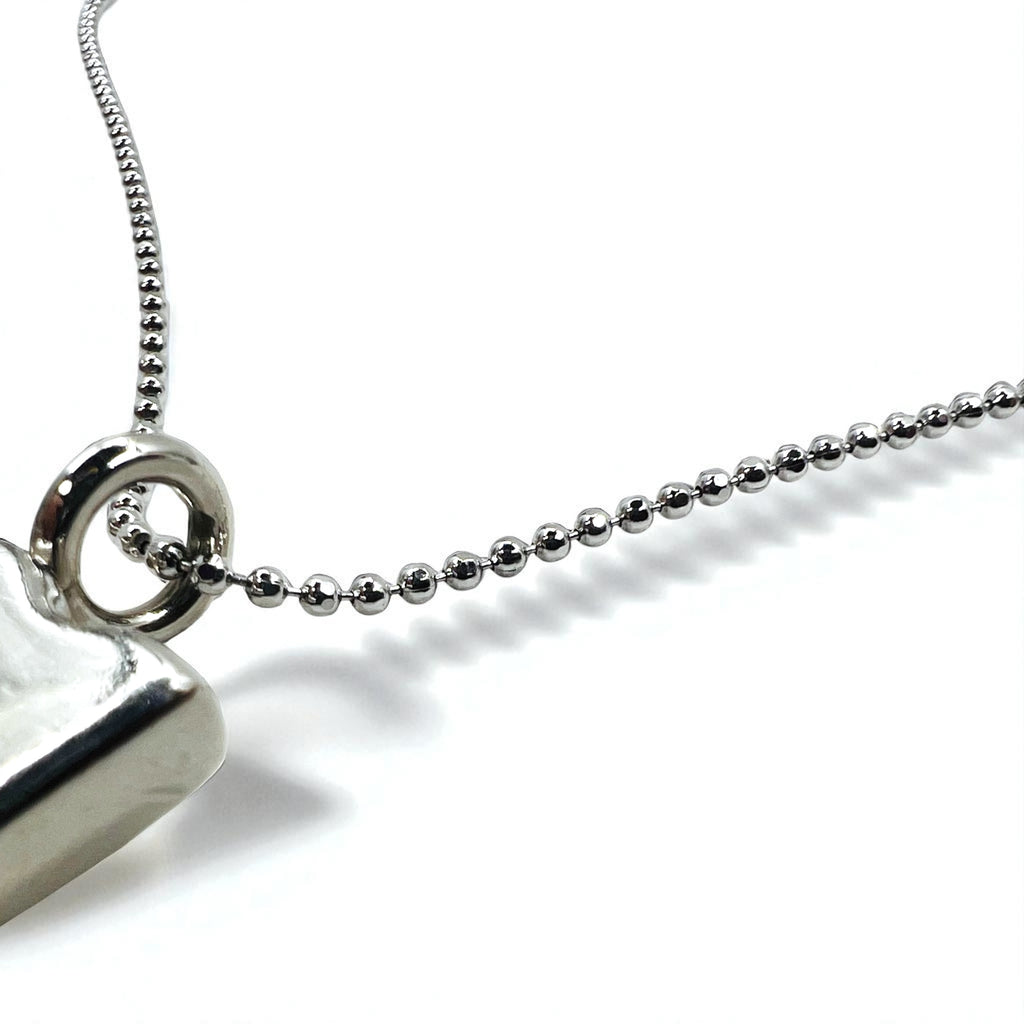 Cartier 2C ロゴ チャーム ネックレス ペンダント ボールチェーン 925 イタリア製
