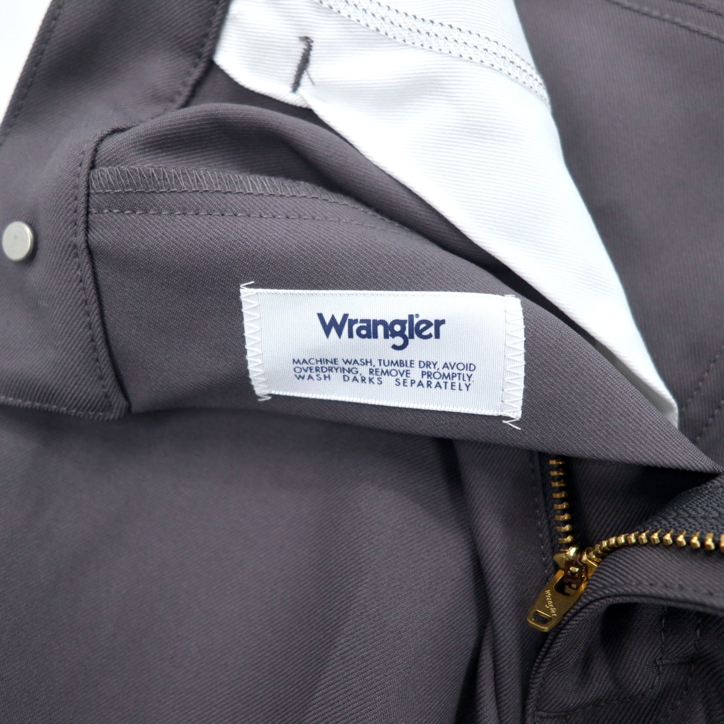 Wrangler ランチャー ドレス スラックスパンツ L グレー ポリエステル センタープレス WRANCHER DRESS WI1141-02S 未使用品