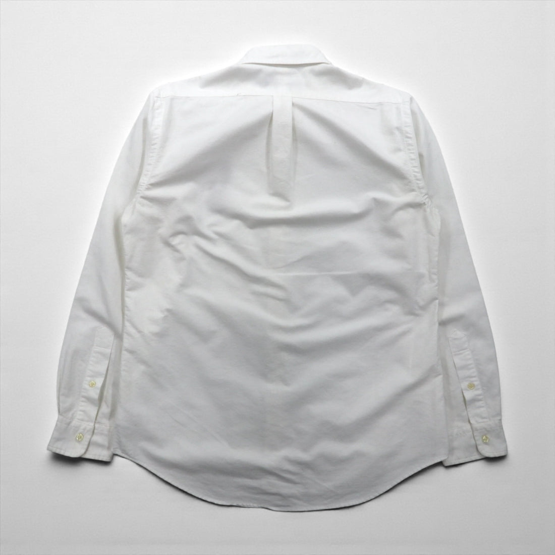 Ralph Lauren Big Pony Embroidery Oxford Button-Down Shirt, Medium, White Cotton, Logo