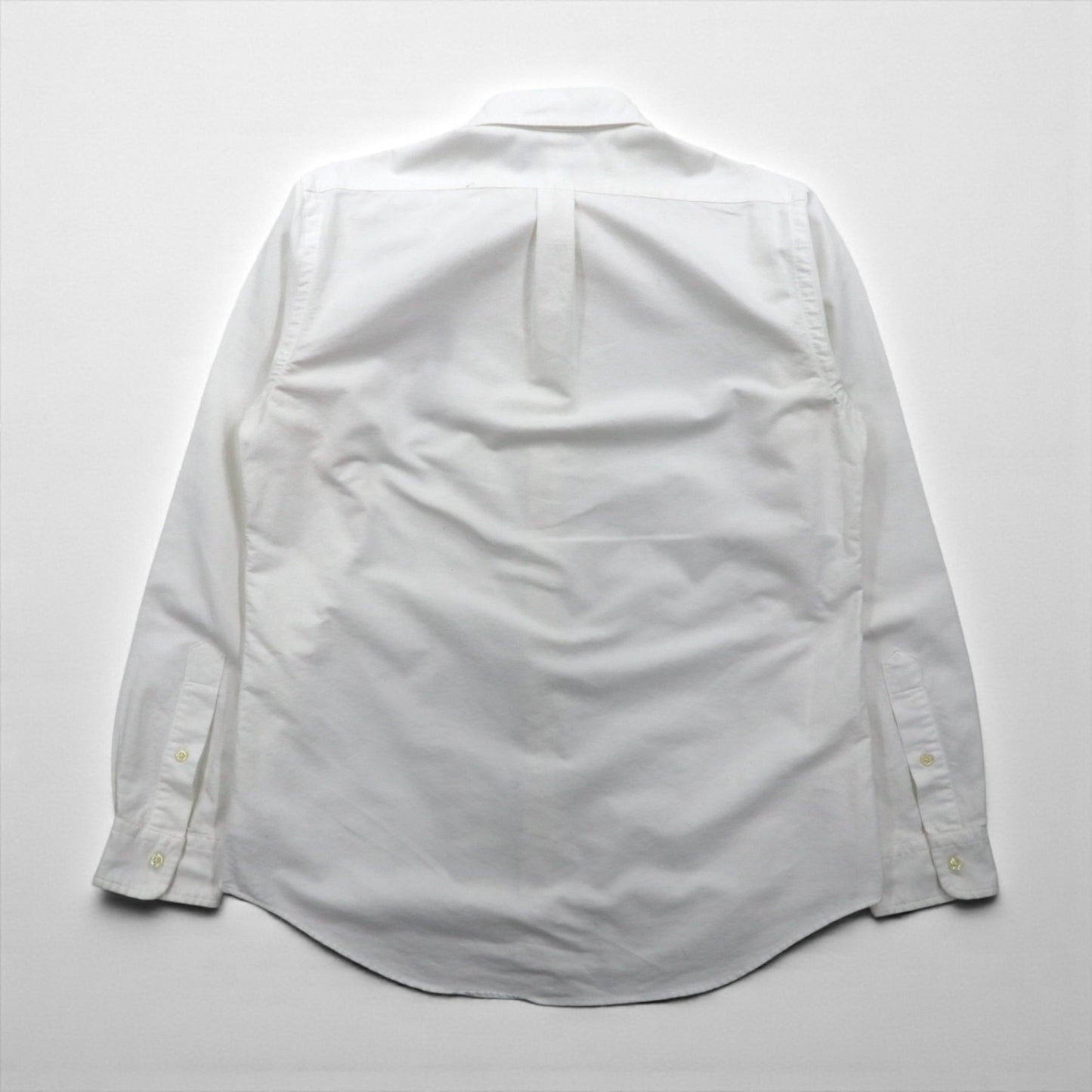 Ralph Lauren ビッグポニー 刺繍 オックスフォード ボタンダウン シャツ M ホワイト コットン ロゴ