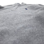 POLO GOLF RALPH LAUREN 90年代 ハーフスナップ フリースジャケット XL グレー ポリエステル ドローコード