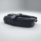 BREE クロスショルダーバッグ ネイビー スムースレザー フラップ