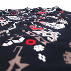 Wrangler 90s Native American Print Western Shirt, Large, Black, Cotton, Flap Chest Pocket