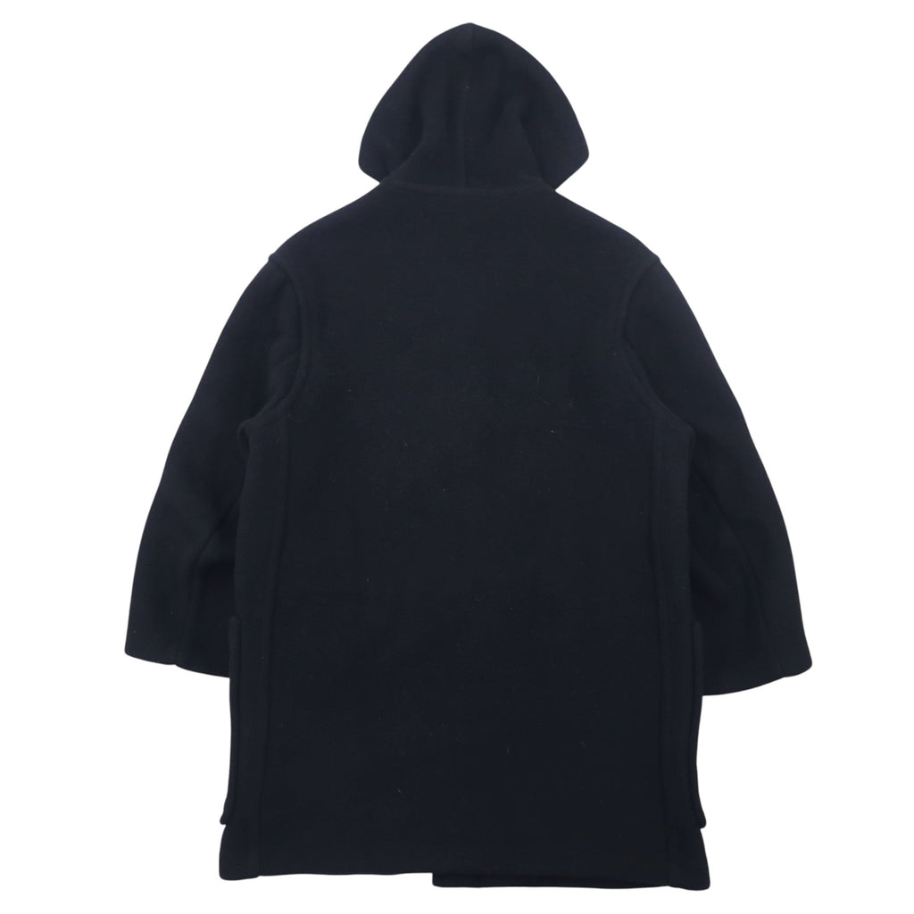 Gloverall Made in England Melton Duffle Coat Medium Black Wool Toggle Button