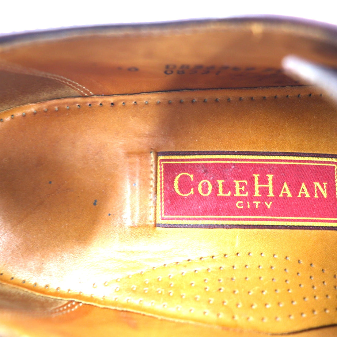 COLEHAAN CITY Straight Tip Oxford Dress Shoes 28cm Burgundy Leather 08331