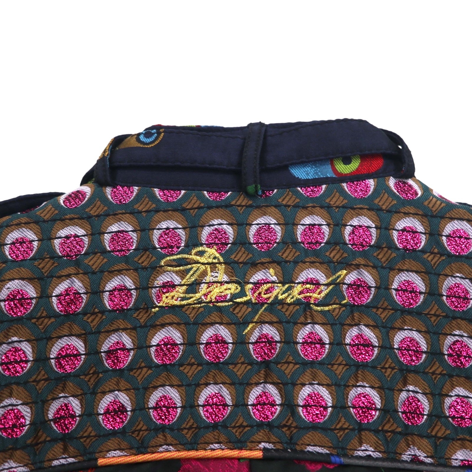 Desigual All-over Print Single Rider Jacket M Black Floral Embroidery DAMEN JACKET 10E2980 Made in Morocco