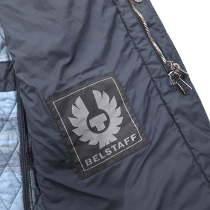 BELSTAFF キルティングジャケット Petersham Blazer LIMITED EDITION XXL 4ポケット 裏地チェック 中綿 チンストラップ 71050158 ルーマニア製