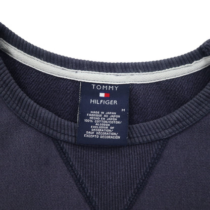 TOMMY HILFIGER 90年代 前V スウェット M ネイビー プリント コットン 日本製