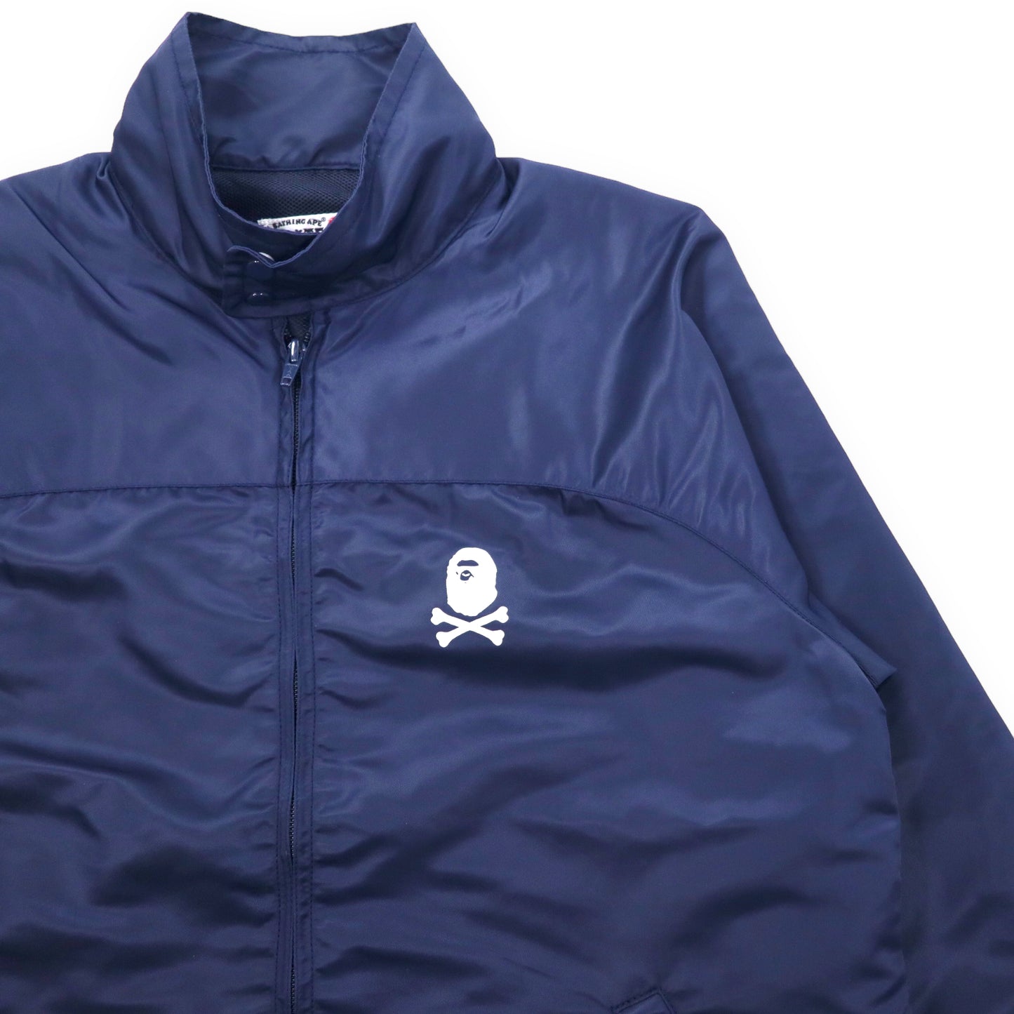 A BATHING APE PIRATE STORE スウィングトップ ナイロンジャケット S ネイビー 4910-140-003