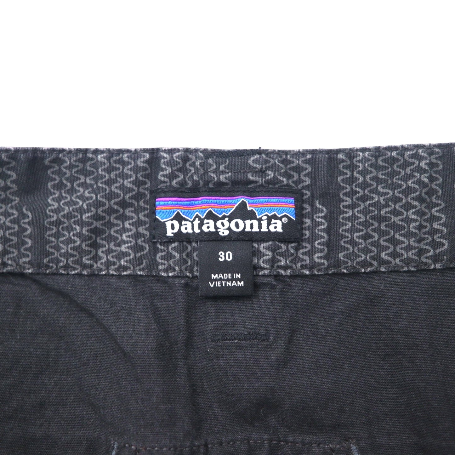 PATAGONIA Hengrock PANTS Climbing Pants 30 Gray Cotton Patterned 