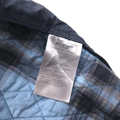 BELSTAFF キルティングジャケット Petersham Blazer LIMITED EDITION XXL 4ポケット 裏地チェック 中綿 チンストラップ 71050158 ルーマニア製