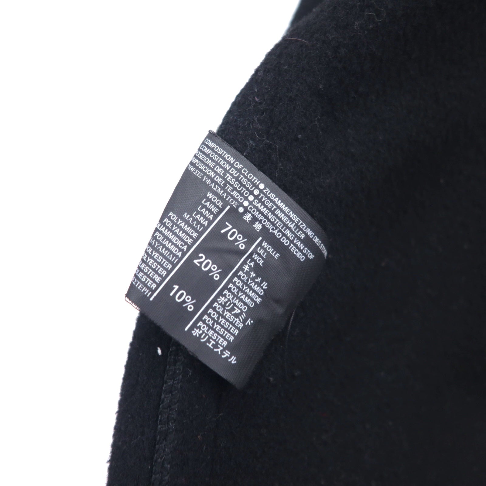 Gloverall Made in England Melton Duffle Coat Medium Black Wool Toggle Button