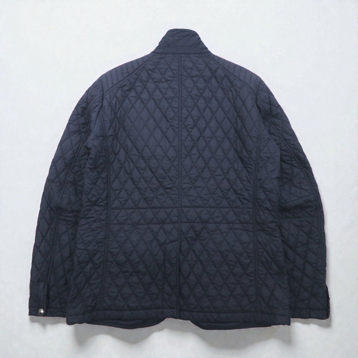 BELSTAFF キルティングジャケット Petersham Blazer LIMITED EDITION XXL 4ポケット 裏地チェック 中綿 チンストラップ 71050158 ルーマニア製