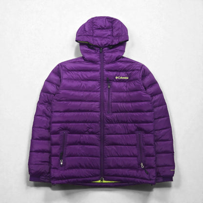 Columbia クレイターレイク 700FP グース ダウンジャケット L オムニシールド OMNI-SHIELD CRATER LAKE JACKET 撥水 ドローコード PM5386