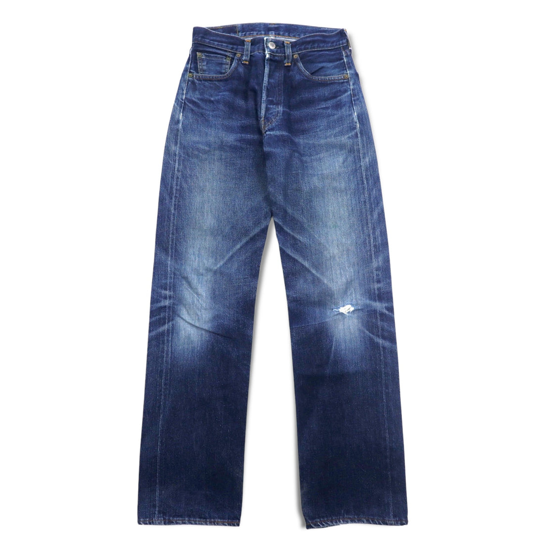 Levi's 90s Made in USA Valencia Factory 501XX Big E Selvedge Denim Pants S Indigo Blue Button Back 555