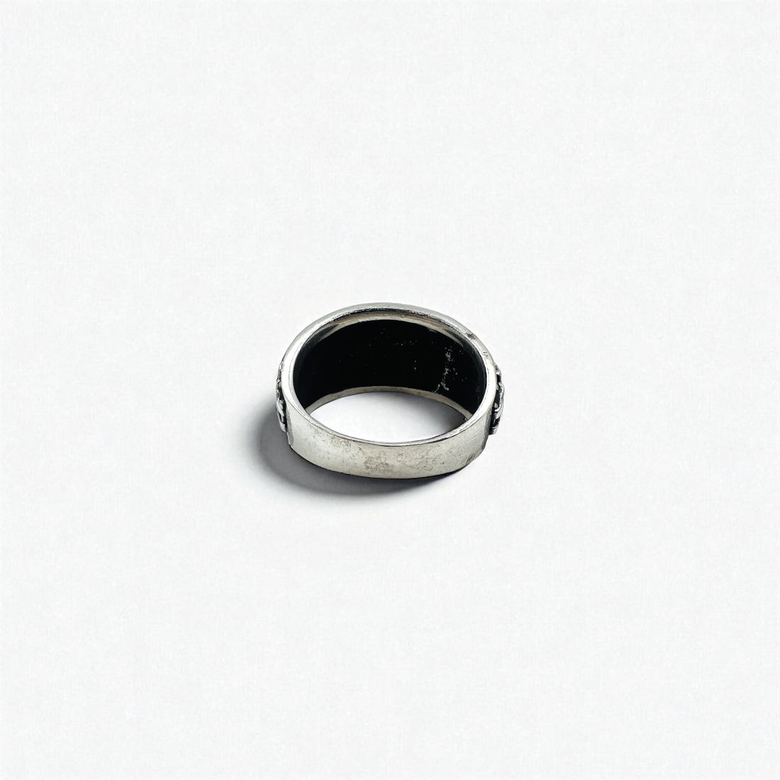 HARLEY DAVIDSON Vintage Logo Ring, Size 25, Silver 925
