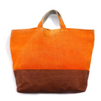 BAN INOUE Linen Hump Tote Bag Orange Hemp Made in Japan