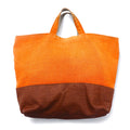 BAN INOUE Linen Hump Tote Bag Orange Hemp Made in Japan