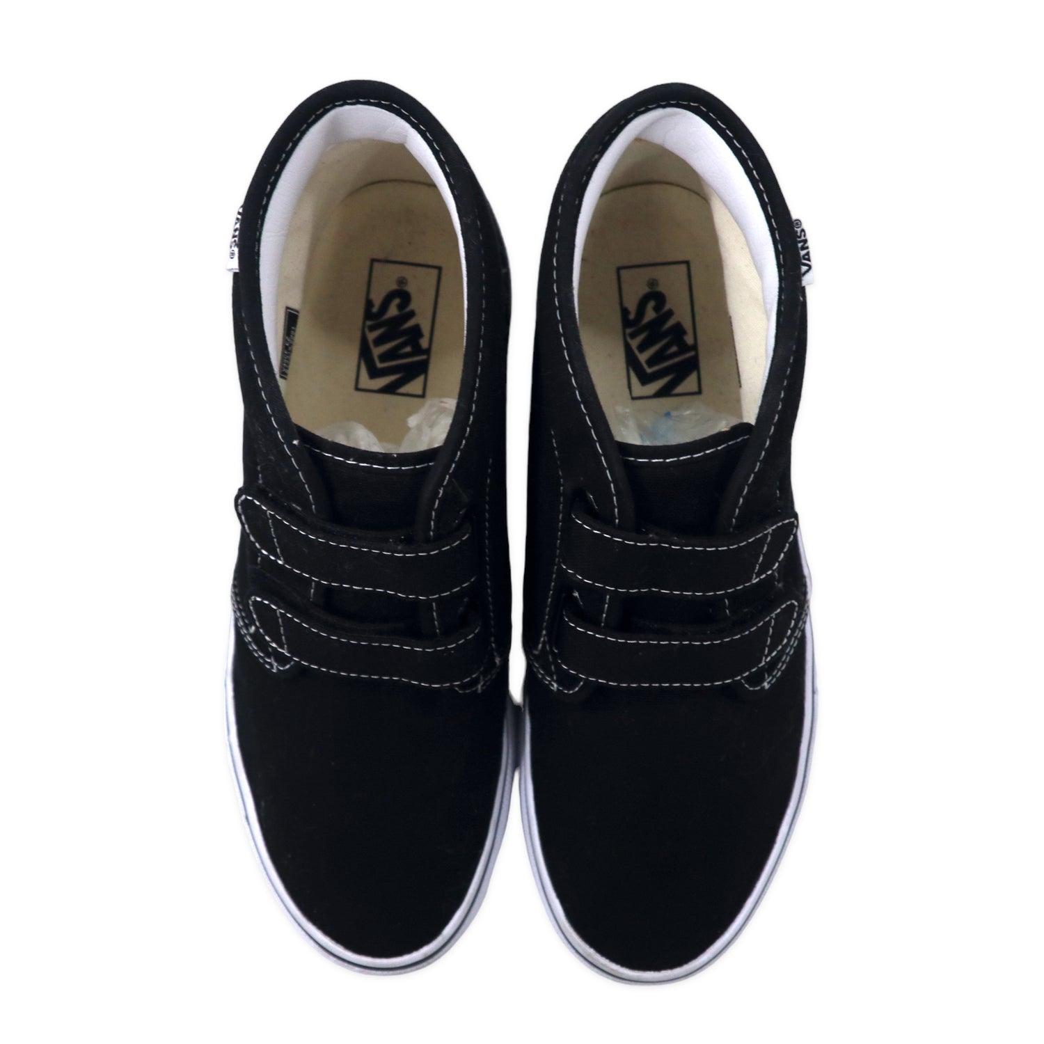 VANS Velcro SNEAKERS US9.5 Black Canvas Chukka EZ Chukka EZ V49CF