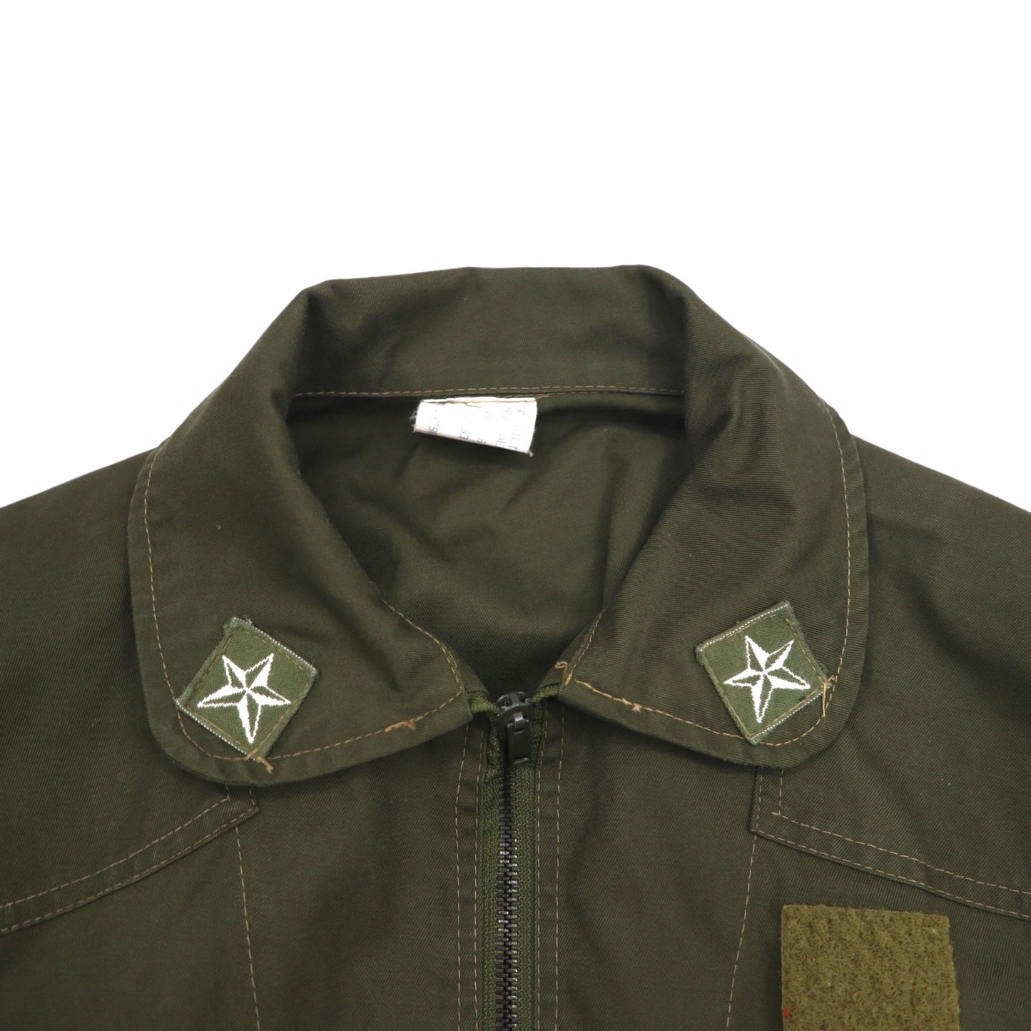 イタリア軍 MILITARE フライト ジャンプスーツ ツナギ オールインワン M カーキ コットン ミリタリー