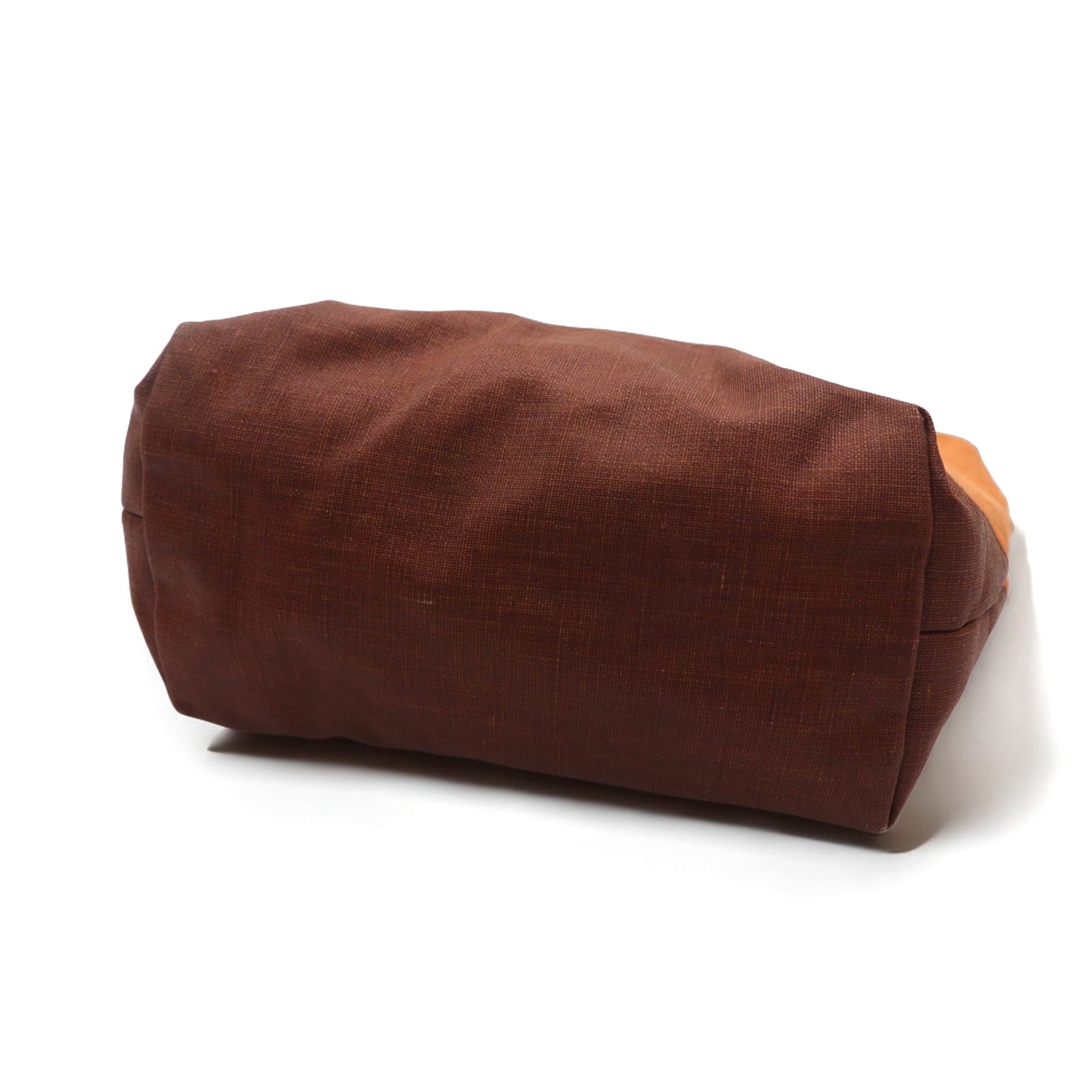 BAN INOUE Linen Hump Tote Bag Orange Hemp Made in Japan