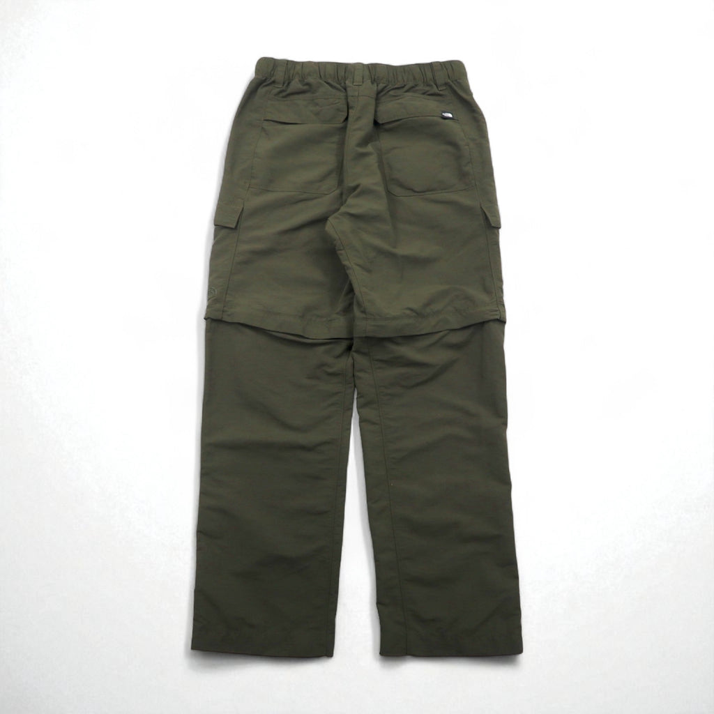 THE NORTH FACE Outdoor 2-Way Convertible Cargo Pants, Size M, Khaki, Nylon, US Standard, AJFB