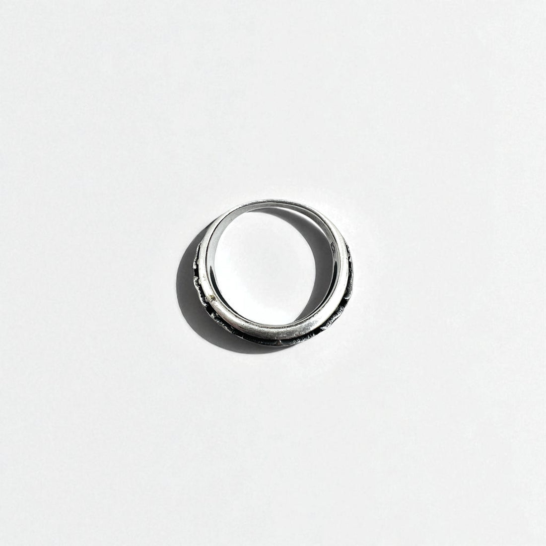 HARLEY DAVIDSON Vintage Logo Ring, Size 25, Silver 925