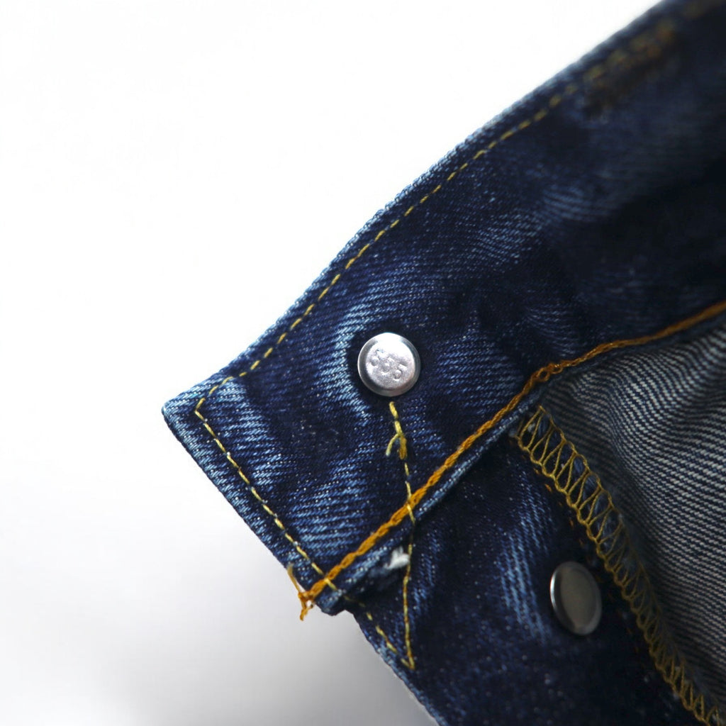 Levi's 90s Made in USA Valencia Factory 501XX Big E Selvedge Denim Pants S Indigo Blue Button Back 555