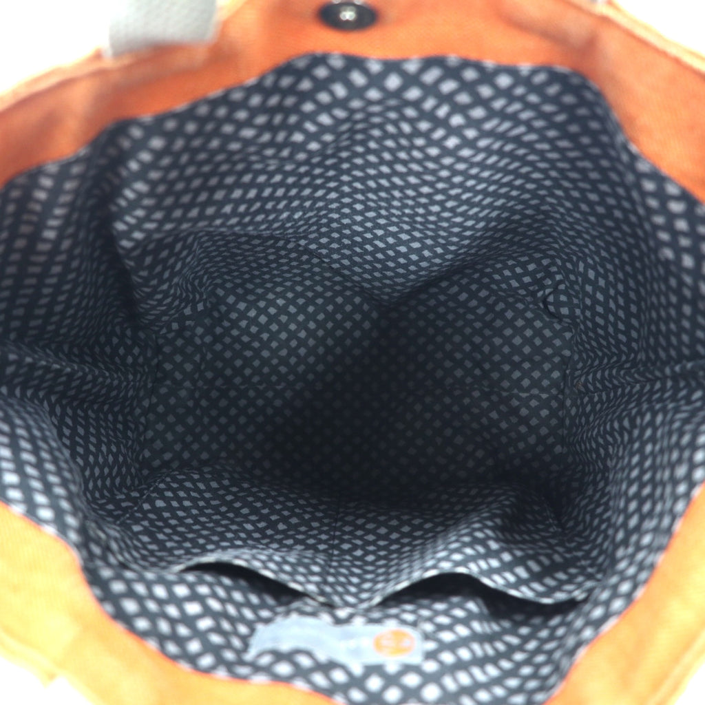 BAN INOUE Linen Hump Tote Bag Orange Hemp Made in Japan