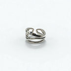 Vintage Silver Open Ring ウェーブデザイン オープン リング 指輪 シルバー 925