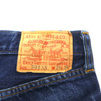 Levi's 90s Made in USA Valencia Factory 501XX Big E Selvedge Denim Pants S Indigo Blue Button Back 555