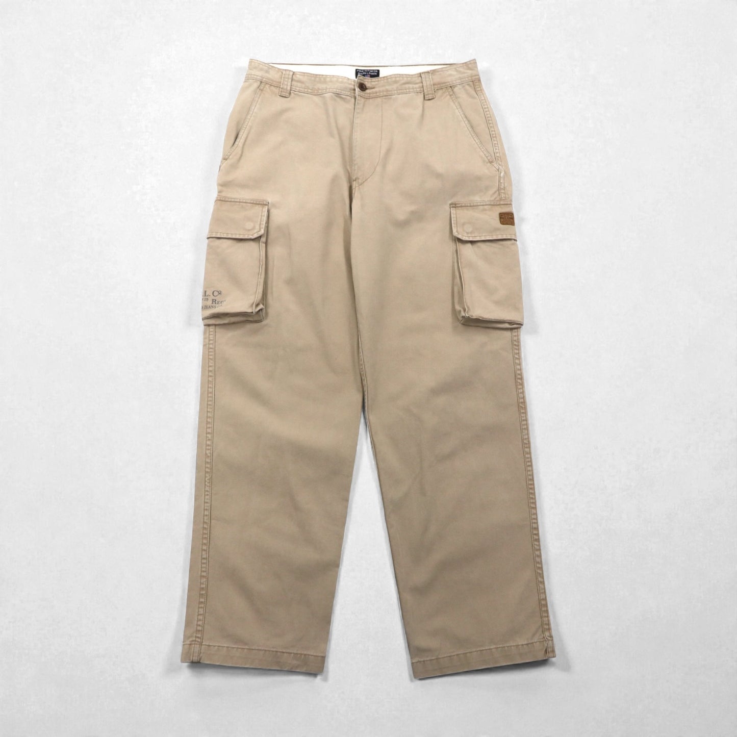 POLO JEANS CO. RALPH LAUREN 90年代 ワイド カーゴ チノパンツ L ベージュ ワーク