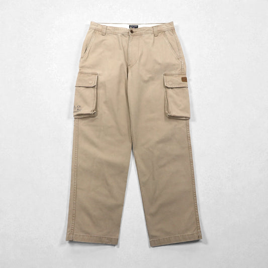 POLO JEANS CO. RALPH LAUREN 90年代 ワイド カーゴ チノパンツ L ベージュ ワーク