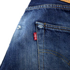 Levi's 90s Made in USA Valencia Factory 501XX Big E Selvedge Denim Pants S Indigo Blue Button Back 555