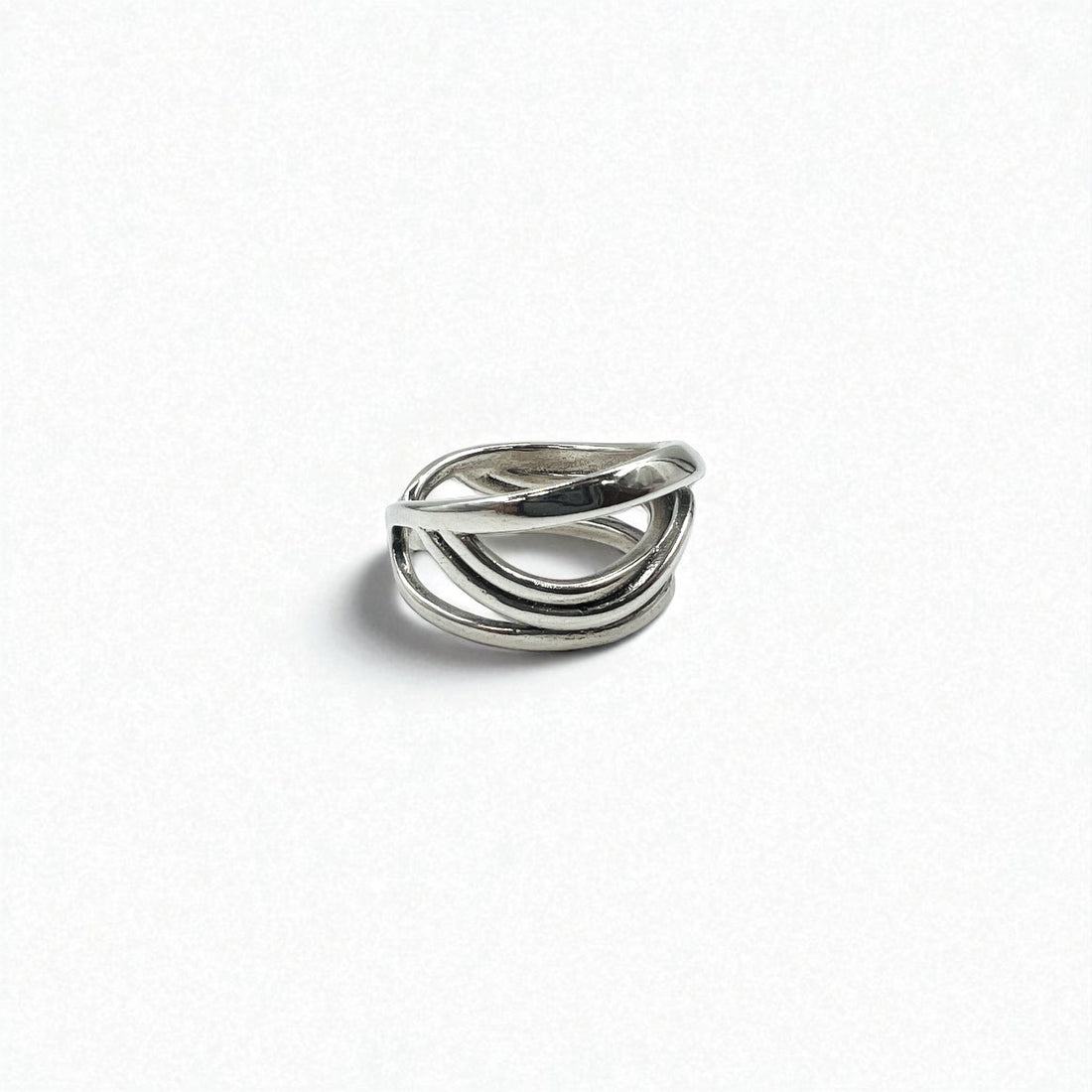 Vintage Silver Open Ring ウェーブデザイン オープン リング 指輪 シルバー 925