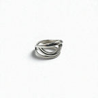 Vintage Silver Open Ring ウェーブデザイン オープン リング 指輪 シルバー 925