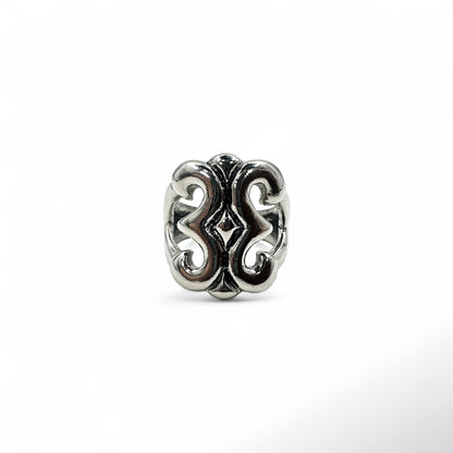 Vintage Indian Jewelry インディアンジュエリー ヴィンテージ ワイド リング 指輪 18号 シルバー