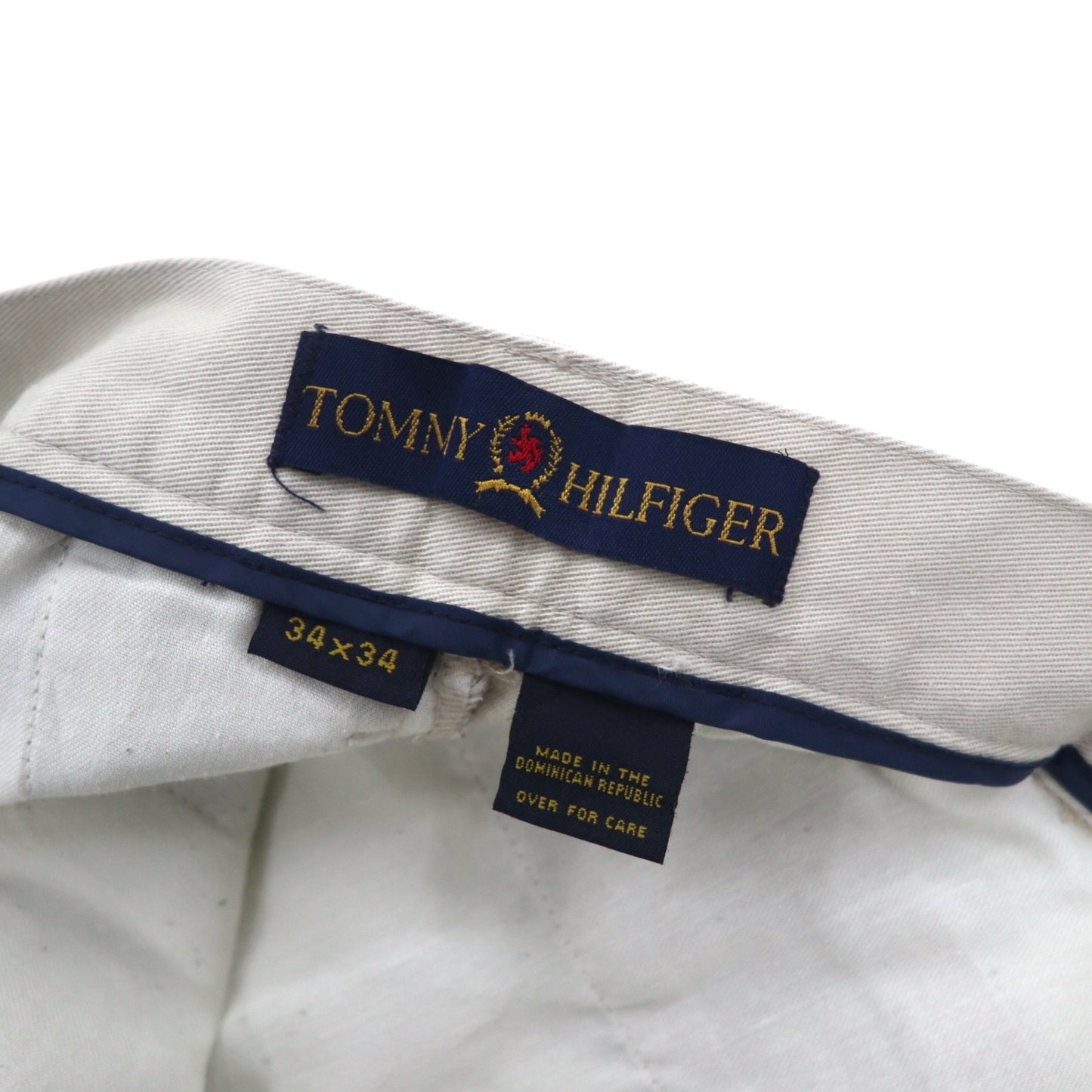 TOMMY HILFIGER 90年代 ワイド チノパンツ L ベージュ コットン