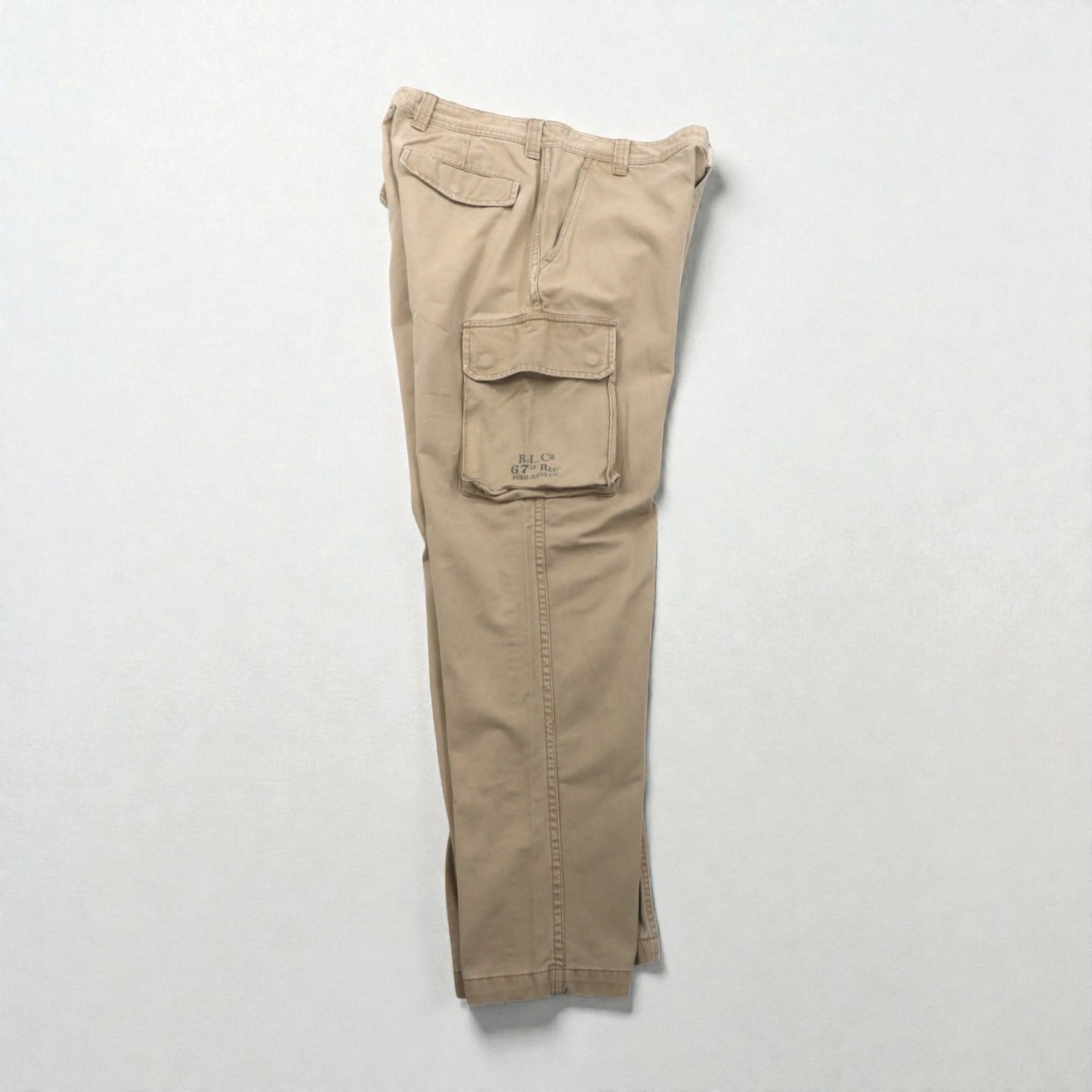 POLO JEANS CO. RALPH LAUREN 90年代 ワイド カーゴ チノパンツ L ベージュ ワーク