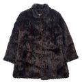 日本然リトテ-古着オンライン-90年代 PASSPORT フェイク ファーコート L ブラウン アクリル-90's PASSPORT Fake Fur Coat L Brown Acrylic