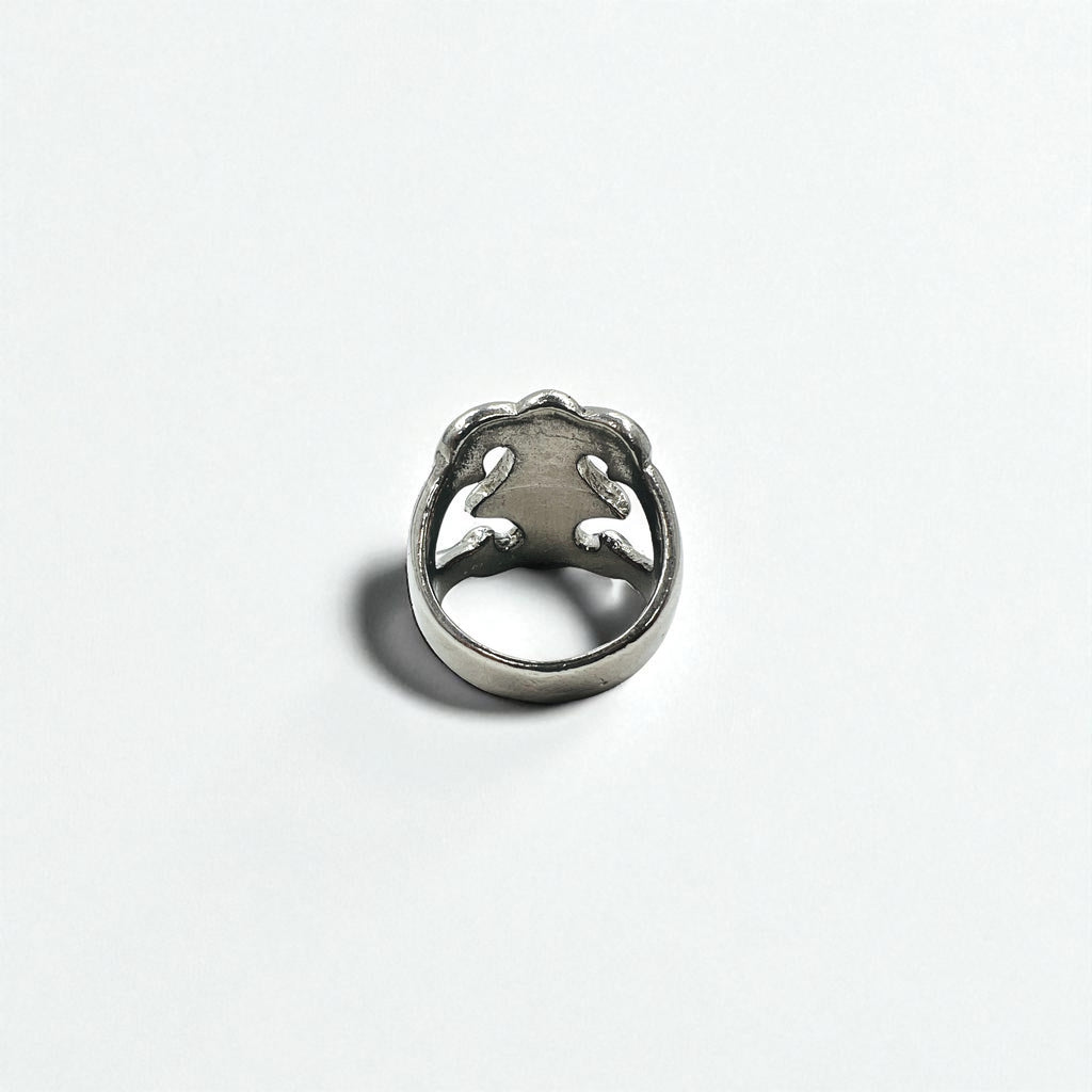 Vintage Indian Jewelry インディアンジュエリー ヴィンテージ ワイド リング 指輪 18号 シルバー