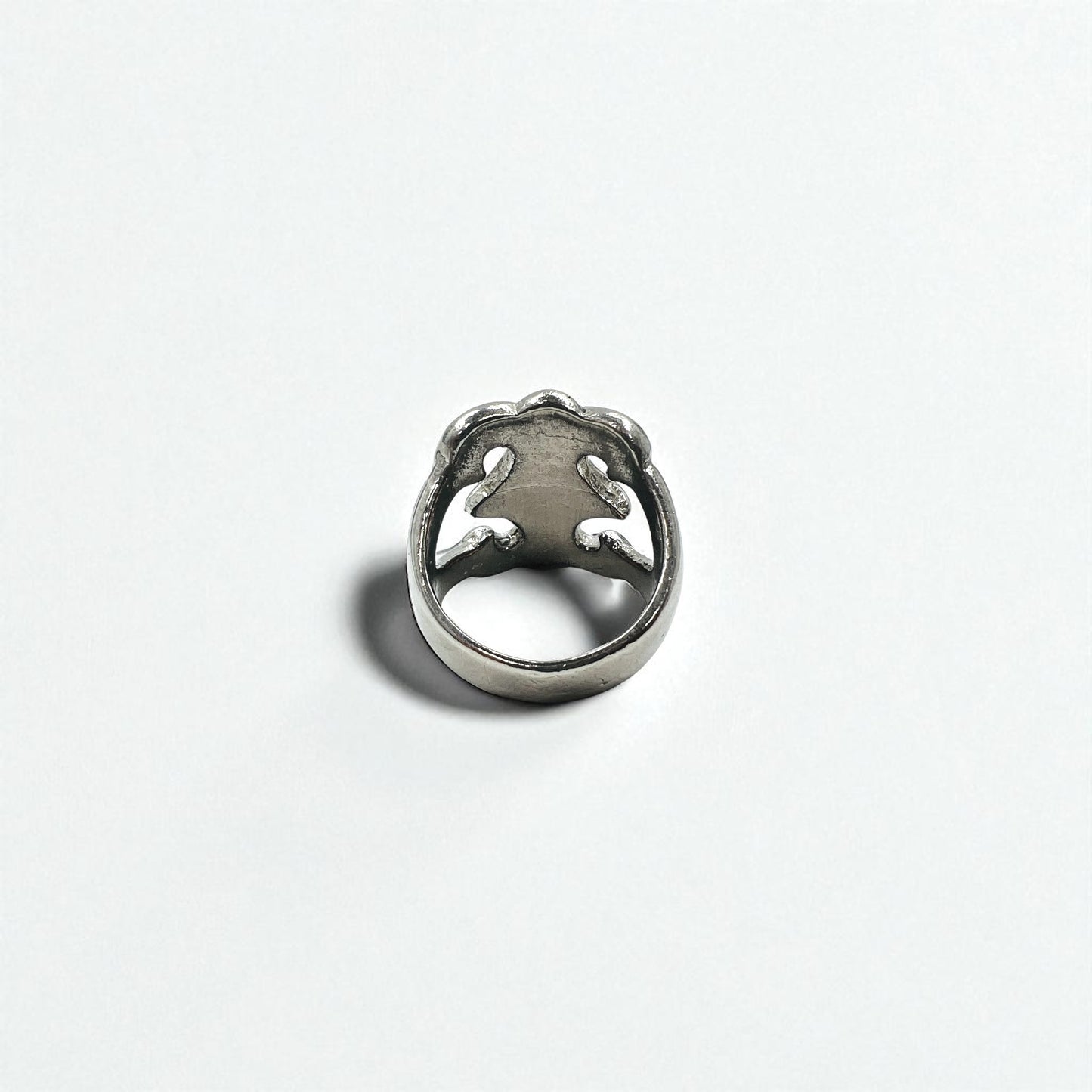 Vintage Indian Jewelry インディアンジュエリー ヴィンテージ ワイド リング 指輪 18号 シルバー