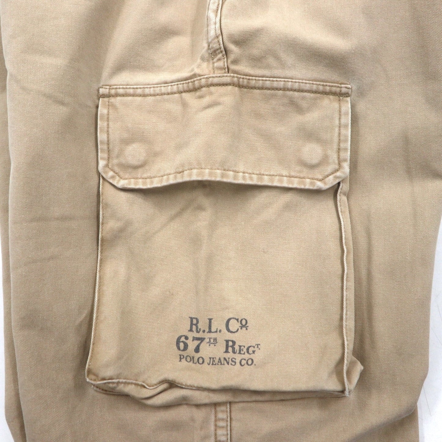 POLO JEANS CO. RALPH LAUREN 90年代 ワイド カーゴ チノパンツ L ベージュ ワーク