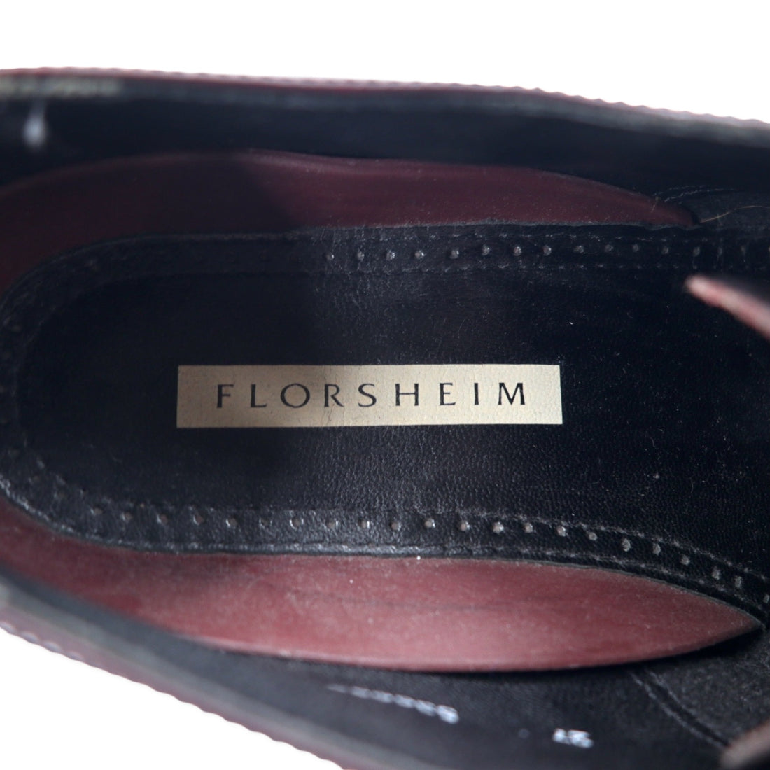 FLORSHEIM Straight Tip Oxford Shoes 27cm Burgundy Leather 536656 898 02