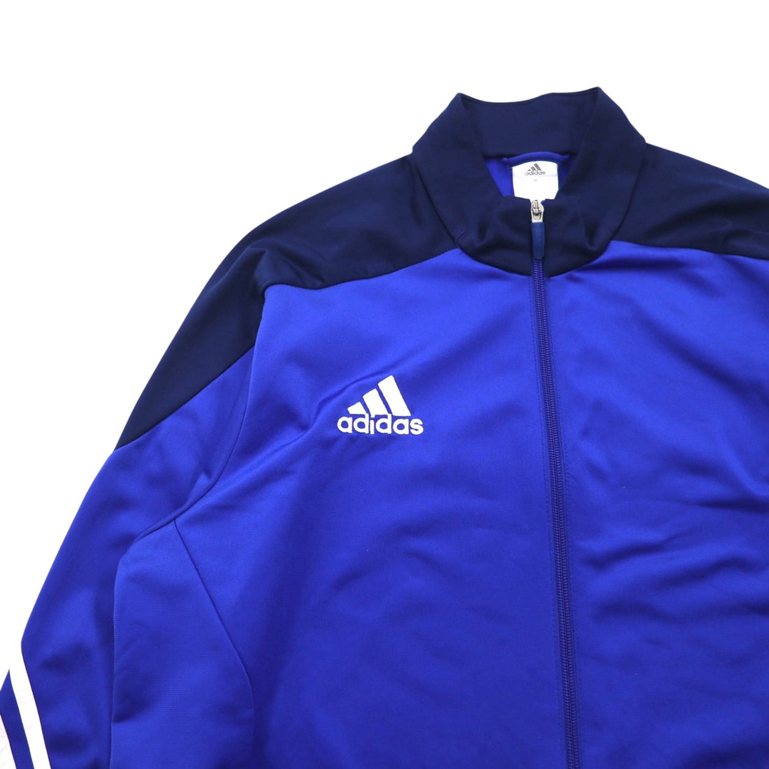 adidas 3-Stripes Track Jacket, Size 4XL, Blue, Polyester, F49711